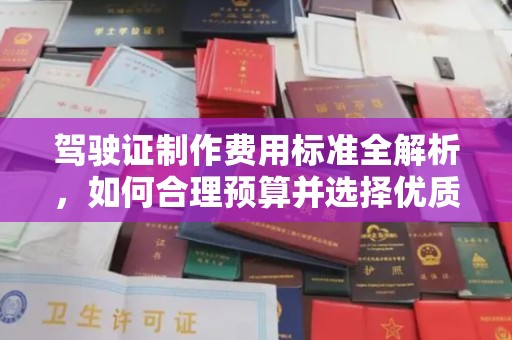 莒南驾驶证制作费用标准全解析，如何合理预算并选择优质服务？